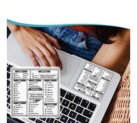 THLMT Adesivo scorciatoia da tastiera 1PCS, scorciatoie da tastiera adesive per PC Laptop Tastiera Riferimento Simboli chiave Decalcomanie scorciatoia appiccicose (per i tasti di scelta rapida)