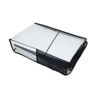 THLMT Coperchio antipolvere per console compatibile con PS5 Slim, antipolvere Custodia manica filtro guscio morbido protettivo antipolvere guardia (solo caso) (TPU trasparente orizzontale)