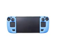 THLMT Custodia Grip compatibile per Steam Deck/OLED, Console di gioco in silicone Grip Cover Anti-scivolo antipolvere palmare gioco macchina impugnatura manica pelle Shell protettore (blu)