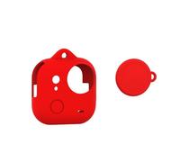 THLMT Custodia in silicone compatibile con Insta360 GO Ultra, copertura mini per fotocamera, guscio protettivo per fotocamera d'azione, custodia protettiva con copriobiettivo (solo custodia) (rosso)