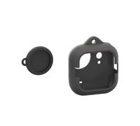 THLMT Custodia in silicone compatibile con Insta360 GO Ultra, copertura mini per fotocamera, guscio protettivo per fotocamera d'azione, custodia protettiva con copriobiettivo (solo custodia) (nero)