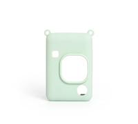 THLMT Custodia in silicone per fotocamera compatibile con Instax Mini Liplay, borsa per il trasporto della fotocamera istantanea, custodia da viaggio con copertura a conchiglia (Verde)