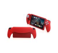 THLMT Custodia protettiva compatibile con PlayStation Portal, guscio della console di gioco in silicone morbido antigraffio Custodia di protezione dalla polvere (solo custodia) (Rosso)