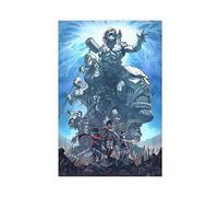 THNIKK Poster decorativo da parete con manga "L'attacco dei giganti" su tela, decorazione artistica da parete per soggiorno e camera da letto, senza cornice, 40 x 60 cm