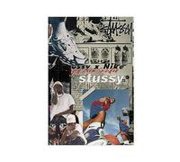 THNIKK Stussy X Nick Fashion Retro Art Poster su tela decorazione artistica da parete stampa quadri per soggiorno camera da letto decorazione senza cornice 30 x 45 cm