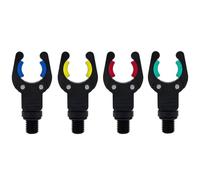 THOANBY 4 pezzi Ishings Rod Rest Testa con Guarnizioni in Silicone Pesca Pinze Staffa Clip Accessori Da Pesca Supporto Supporto Stand