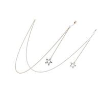 THOANBY Catena per Occhiali a Forma di Stella,Catena per Occhiali Artistica,Elegante e Antiscivolo,per Donne e Studenti