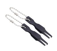 THOANBY Pinzette per lenza da pesca in acciaio inox, 2 pezzi, pinze per apertura a doppio anello, accessori per apri rapidi