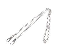 THOANBY Tracolla a catena spessa per borsa a mano con manico superiore, accessori per decorazione, estensore per ciondoli, borsa di ricambio, Argento