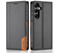 Thoankj Custodia a portafoglio per Samsung A37 5G, con blocco RFID, antiurto, in pelle, per uomini e donne, con supporto per carte di credito, custodia magnetica per Samsung Galaxy A37 5G, colore nero