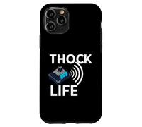 Thock Life Mechanical Keyboard Switch Enthusiast Gamer Custodia per iPhone 11 Pro