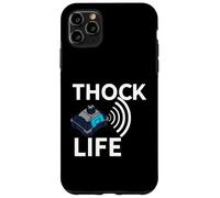 Thock Life Mechanical Keyboard Switch Enthusiast Gamer Custodia per iPhone 11 Pro Max