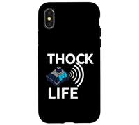 Thock Life Mechanical Keyboard Switch Enthusiast Gamer Custodia per iPhone X/XS