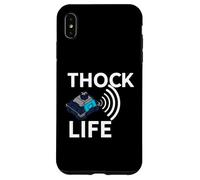 Thock Life Mechanical Keyboard Switch Enthusiast Gamer Custodia per iPhone XS Max