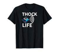 Thock Life Mechanical Keyboard Switch Enthusiast Gamer Maglietta