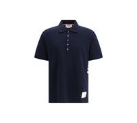 Thom Browne Blue Cotton Polo Shirt - 1