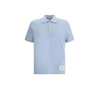 Thom Browne Blue Cotton Polo Shirt - 1