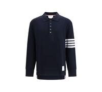 Thom Browne Blue Cotton Polo Shirt - 2