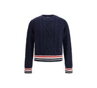 Thom Browne Blue Fleece Wool Sweatshirt - 2