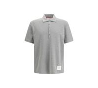 Thom Browne Gray Cotton Polo Shirt - 1