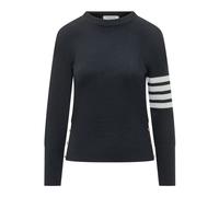 Thom Browne - Pullover Classico a 4 Barres Milano Stitch - - Knitwear - Donna - Blu - L