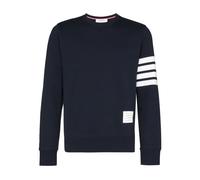 Thom Browne - Sudadera de algodón con rayas de cuatro barras - - Knitwear - Uomo - Blu - M