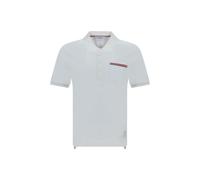 Thom Browne White Cotton Polo Shirt - 3