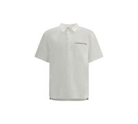 Thom Browne White Cotton Polo Shirt - 3