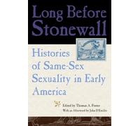 Thomas A. Foster Long Before Stonewall (Copertina rigida)