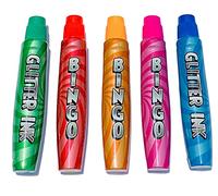 Thomas & Anca Club Supplies Ltd Bingo Dabbers Glitter Dabbers per Biglietti Bingo Lockdown Bingo Bambini Bingo Regalo Bingo Pennarelli Pennarelli Bambini Colorazione Penna Dot Marcatori