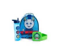 Thomas and Friends Blu Trains And Signs Lunch Bag Bottiglia e Snack Pot Unisex B