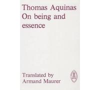 Thomas Aquinas On Being and Essence (Tascabile)