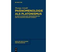 Thomas Arnold Phänomenologie als Platonismus (Copertina rigida)