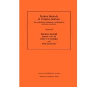 Thomas Bloom Modern Methods in Complex Analysis (Tascabile)