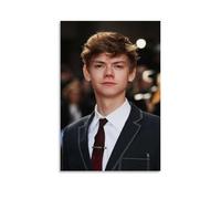 Thomas Brodie-Sangster - Poster su tela con pittura ad olio su tela, decorazione artistica per casa, bar, decorazione artistica da parete per interni, poster, senza cornice, stile 60 x 90 cm