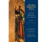 Thomas C. Oden James Incomplete Commentary on Matthew (Opus (Copertina rigida)