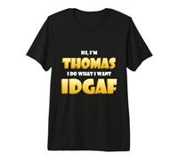 Thomas Costume IDGAF Funny Meme Halloween Tom Costume Thomas Maglietta Premium