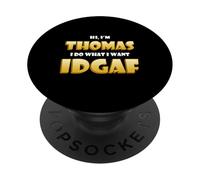 Thomas Costume IDGAF Funny Meme Halloween Tom Costume Thomas PopSockets PopGrip Adesivo