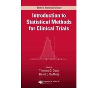 Thomas D. Cook Introduction to Statistical Methods for Clinic (Copertina rigida)