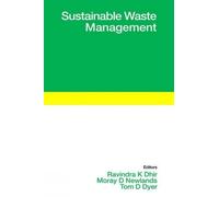 Thomas D Dyer Ravindra K Dhir Moray D N Sustainable Waste Man (Copertina rigida)