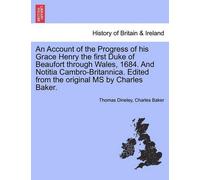 Thomas Dineley An Account of the Progress of His Grace Henry the Fi (Tascabile)