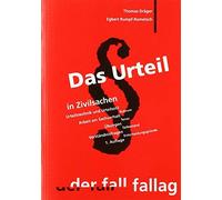 Thomas Dräger E Das Urteil in Zivilsachen: Urteilstechnik und Urteil (Tascabile)