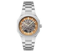 Thomas Earnshaw Discovery Exeter Skeleton ES-8300 - Orologio automatico da uomo, 42 mm, con cinturino in acciaio inox massiccio, Pantaloni chino