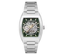 Thomas Earnshaw Heritage, Wellington, orologio automatico da uomo, 40 mm, con cinturino in pelle, ES-8302, Acciaio Salvia