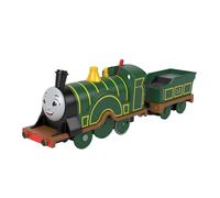 Thomas & Friends- Emily trenino motorizzato a pile con carrozza, giocattolo per