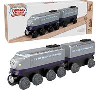 Thomas & Friends Ferrovia in legno, Kenji Engine e Carbone Car, treno a spinta in legno di provenienza sostenibile per bambini dai 2 anni in su (esclusiva Amazon)
