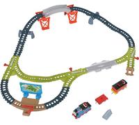 Thomas & Friends Set di trenino giocattolo parlante Thomas e auto del freno Bruno Track Playset con frasi e suoni per bambini in età prescolare dai 3 anni in su