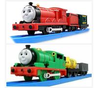 Thomas & Friends TAKARA TOMY Plarail James TS-05 & Percy TS-06 treno giocatto...