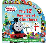 Thomas & Friends: The 12 Engines of Christmas: An Amazing Festive Gift - A Large Tabbed Board Book Based On The Popular Christmas Tune - Perfect for All Young Fans of Train and Vehicles