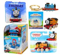 Thomas & Friends Toy Figure Playset, portachiavi pressofuso, cuscino e modellino motore pressofuso Bundle - Set 8 - Rescue Center Playset, portachiavi pressofuso, figura motore in metallo pressofuso